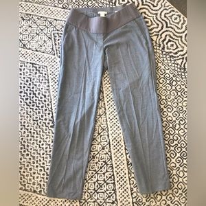 Gray pencil maternity pants